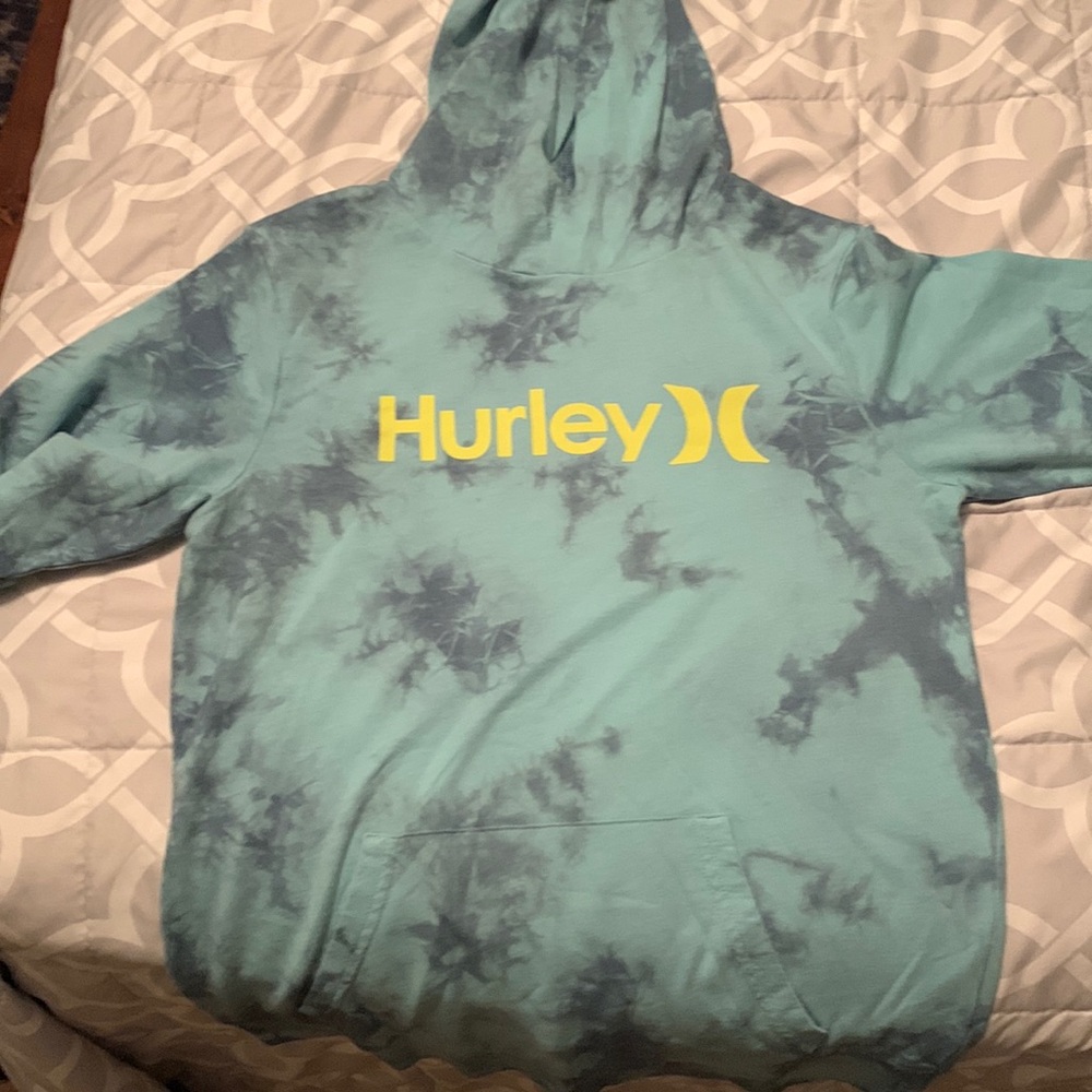 Boys long sleeve T-shirt with hood. Never worn or washed. Tags were ripped off.
